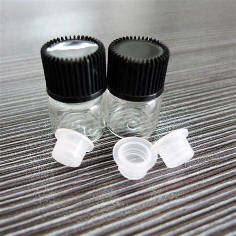 X Mm Pcs Ml New Small Tiny Clear Glass Bottle Vial With Double