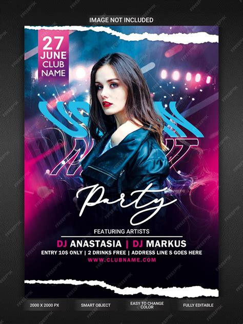 Premium Psd Urban Party Flyer Template