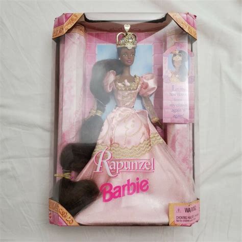 1997 Rapunzel Barbie Doll African American 18164 Mattel Nrfb For Sale