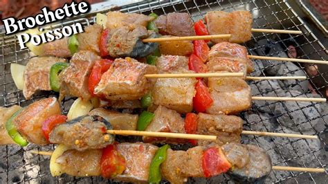 Brochettes De Poisson Brais Au Barbecue Recette Pub Youtube