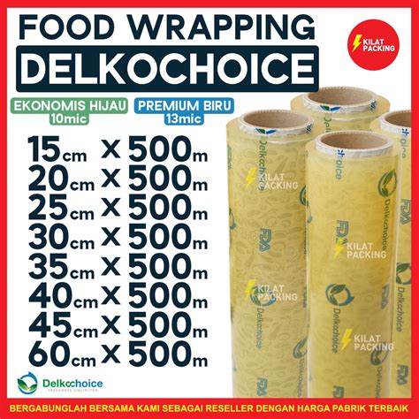 Jual Plastik Wrapping Makanan Food Wrapping Cling Wrap Plastik Wrap