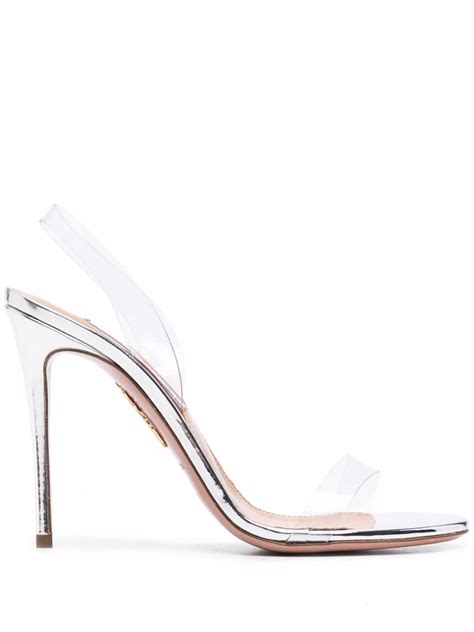 Aquazzura So Nude 105mm Sandals Farfetch