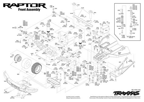 Exploded View Traxxas Ford F 150 Svt Raptor 2017 110 Tq Rtr Front Part Astra