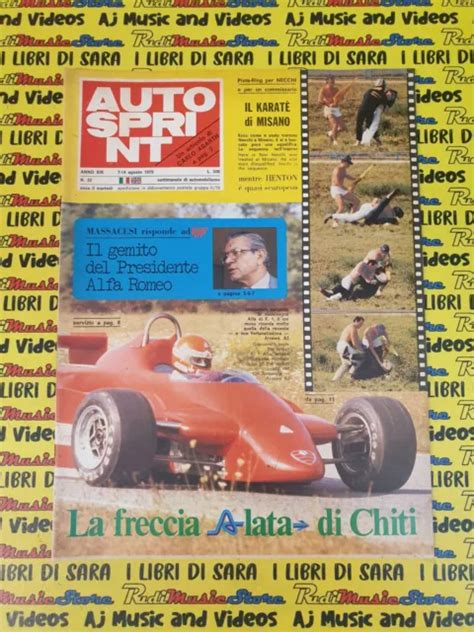 RIVISTA AUTOSPRINT SETTIMANALE Anno XIX N32 7 14 Agosto 1979 J