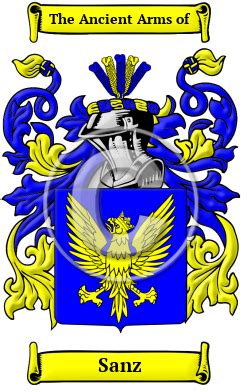 Sanz Name Meaning, Family History, Family Crest & Coats of Arms