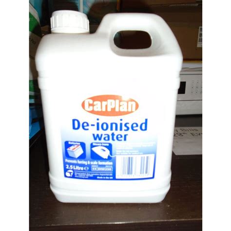 JOBLOT CARPLAN DE IONISED WATER 2 5 LITRE X15 NEW DEAL SEE