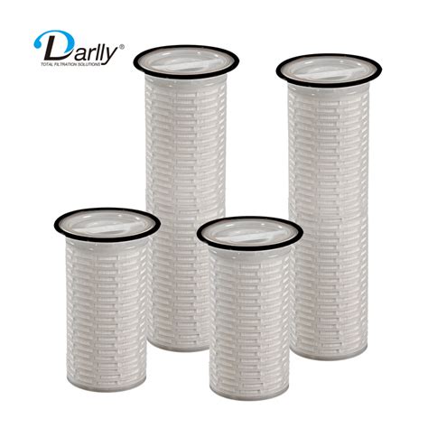 FDA Certified PP Pleated High Flow Cartridge Filters 5 Micron With