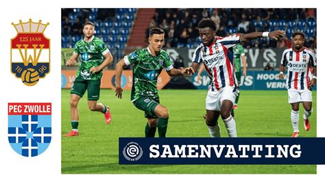 Samenvatting Willem II PEC Zwolle Eredivisie YouTube