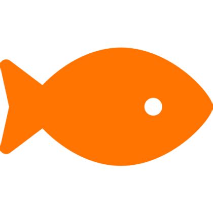 Iconos de peces símbolo png naranja