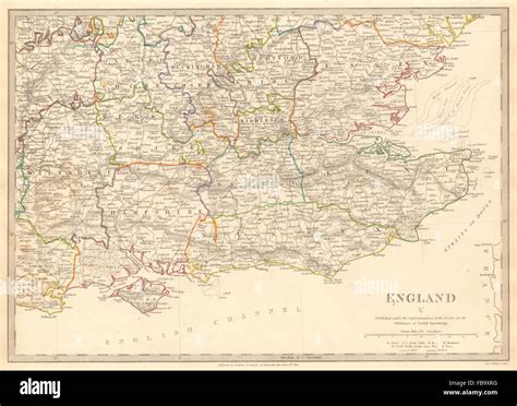 Sussex england map hi-res stock photography and images - Alamy