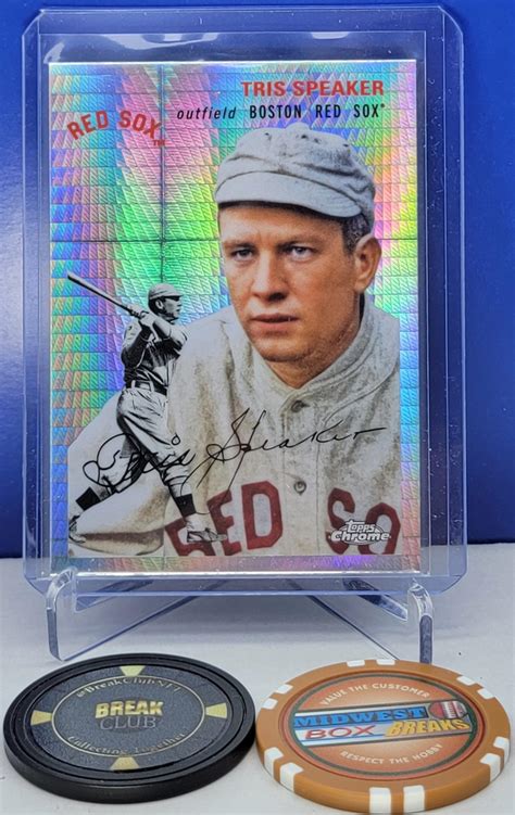 Tris Speaker 2023 Topps Chrome Platinum Anniversary Prism Refractor