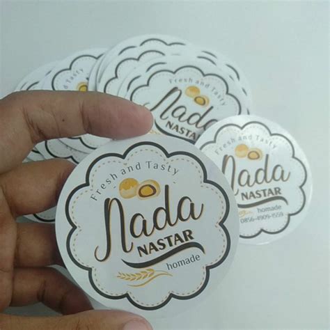 Jual Sticker Kue Kering Ukuran Diameter 7 Cm Shopee Indonesia