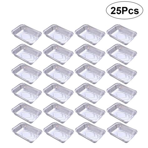 25PCS Disposable BBQ Drip Pans Aluminum Foil Tin B Grandado