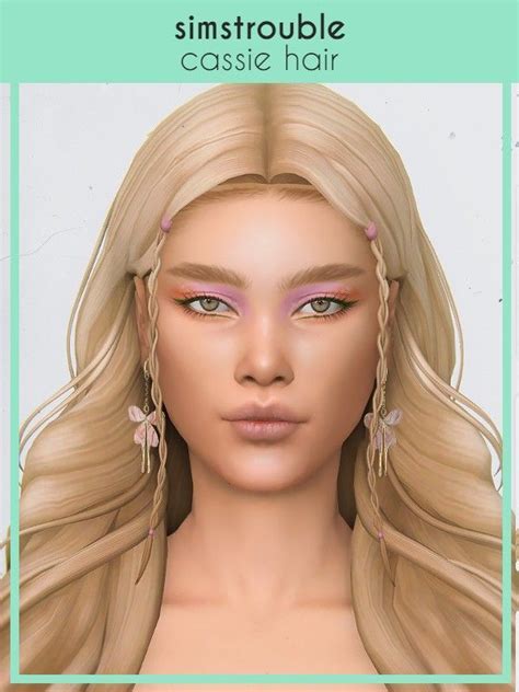 CASSIE By Simstrouble Cassie Braids Bangs