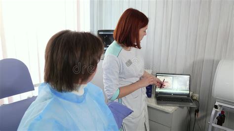 Office Hysteroscopy Manipulations On The Gynecological Chair