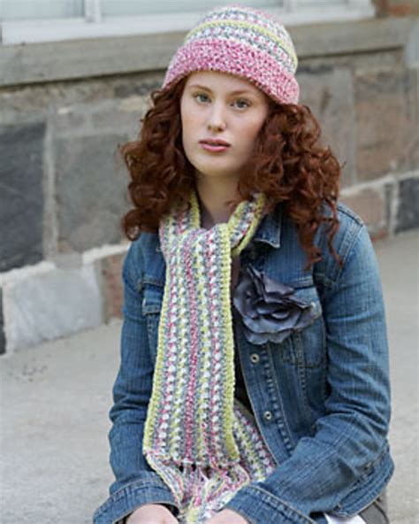 Ravelry Scarf And Hat Set Hat Pattern By Bernat Design Studio