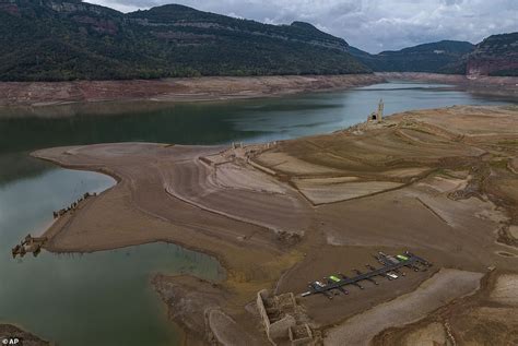 Remains Of Flooded 11th Century Bell Tower Now Visible After Drought