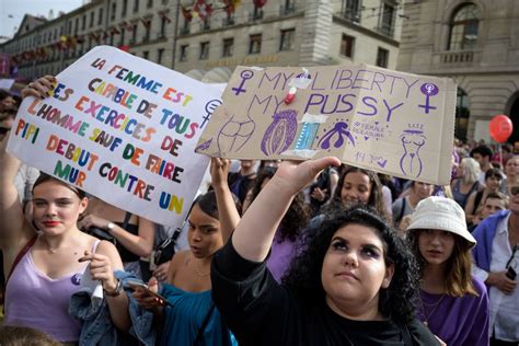 Today Switzerland Women Protest Against Pay Gap News Jun 15 2019