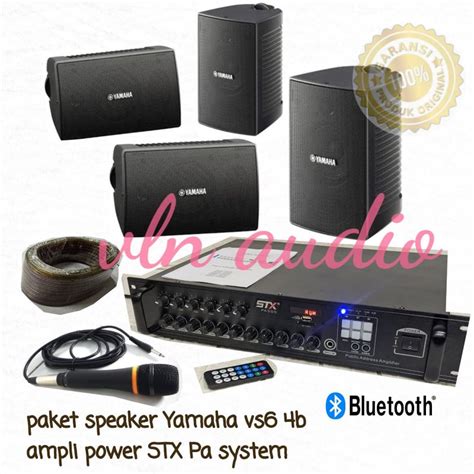 Jual Paket Soundsystem Ampli STX PA Speaker YAMAHA VS6 4BH ORIGINAL