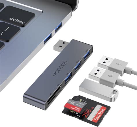 Amazon.com: VIENON 5-Port USB 3.0 Hub with SD TF Card Reader, USB ...