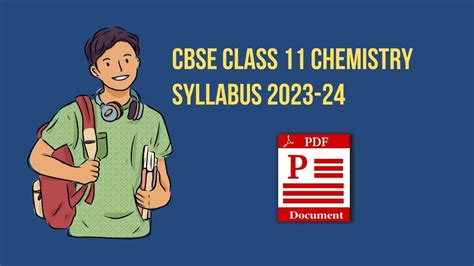 Cbse Class 11 Chemistry Syllabus 2023 24 Pdf Download