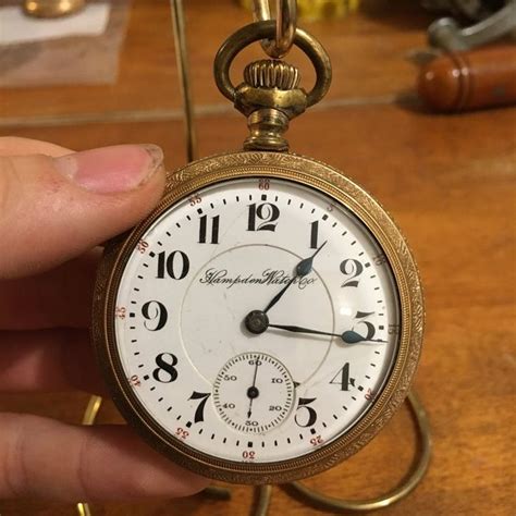 Antique Hampden Watch Co Grand Dueber Grand Jewels Gold Filled