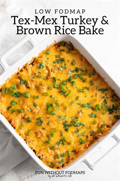 Low Fodmap Tex Mex Turkey And Brown Rice Bake Artofit