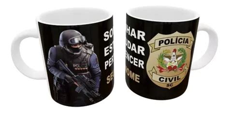 Caneca Policia Civil Sc O Seu Nome Personalizada Parcelamento Sem