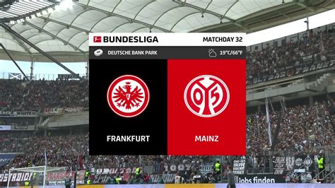 Bundesliga Matchday Eintracht Frankfurt Vs Mainz