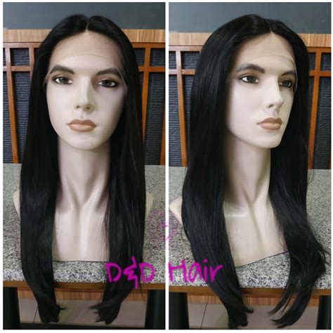 jual wig gondrong dd black front lace wig wig pria