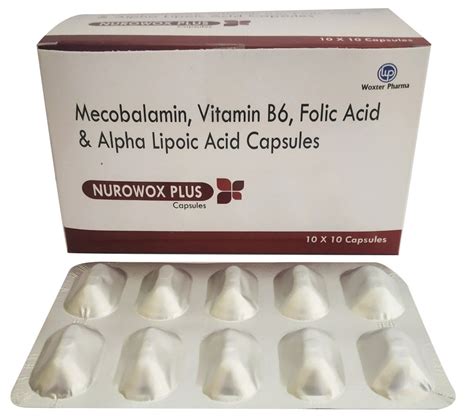 Mecobalamin Vitamin B6 Folic Acid Alpha Lipoic Acid Capsules For Clinical At ₹ 125stripe In