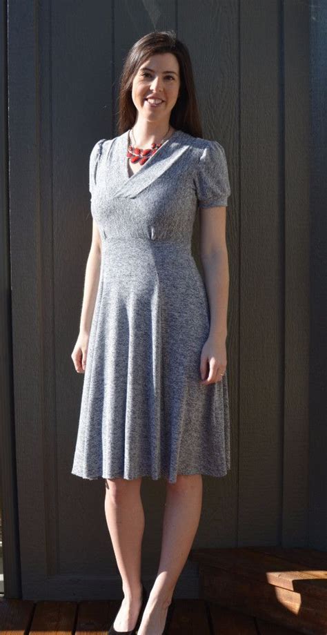 Hanna Fitted Jersey Dress Sewing Dresses Dresses Clothes Sewing