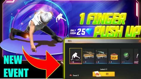 New Event Freefireone Finger Push Upclaim New Push Up Emotegarena