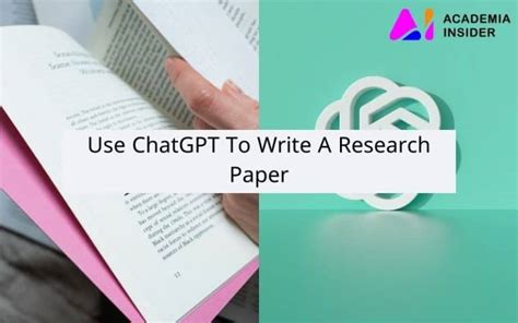 Use ChatGPT To Write A Research Paper: Chat GPT For Scientific Papers ...