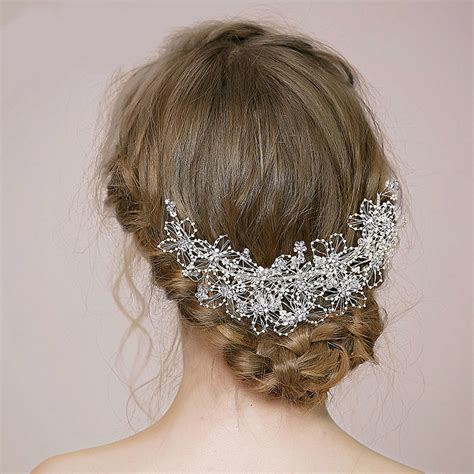 Buy Wholesale Retro Bridal Wedding Pearl Bead Alloy Floral Rhinestone