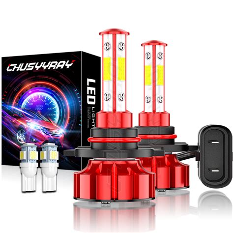 Brightest 9005 Led Headlight Super Bright Bulbs Kit 6k 20000lm Highlow Beam Hb3 Ebay