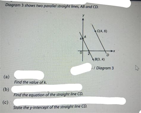 Solved Diagram Shows Two Parallel Straight Lines Ab And Cd