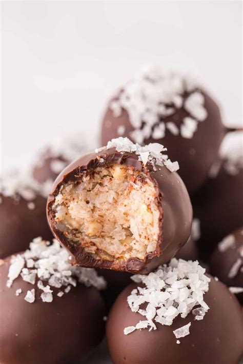 Chocolate Coconut Balls (No-Bake Recipe) - Princess Pinky Girl