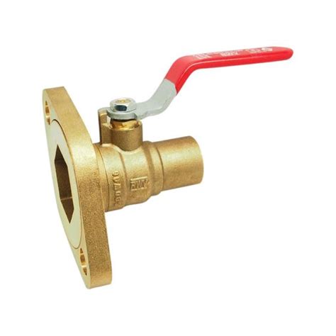 Ablf Brass Pump Flange Ball Valve Red White Valve Corp