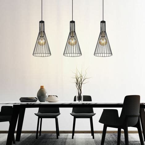 H Ngelampe Schwarz Pendelleuchte Esstisch Modern Esszimmerlampe