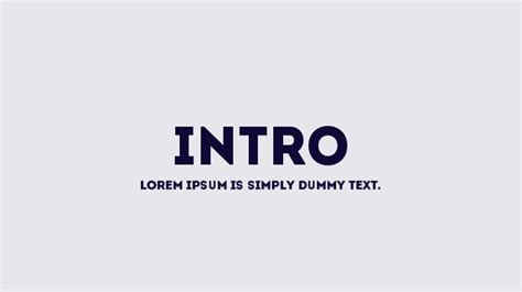 Intro Font Family : Download Free for Desktop & Webfont