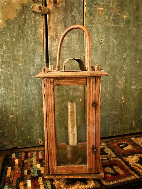 Early Barn Lantern Rustic Lanterns Rustic Wood Lanterns Antique Lamps