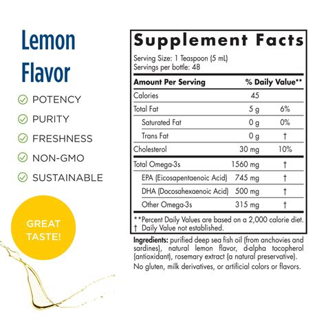 Nordic Naturals Omega-3 (1,560 mg) Lemon Taste - 237 ml - BeHealthyBD