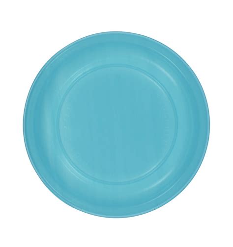 Assiette Plate Réutilisable Economique PS Turquoise Ø22cm 25 Utés