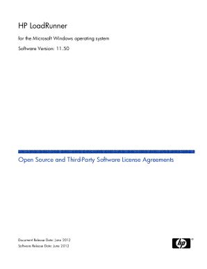 Fillable Online Lr Open Source And Third Party Software License