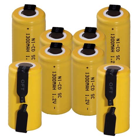 8 Pcs SC 1300mah 1 2v Battery NICD Rechargeable Batteries For Makita