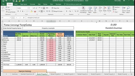 Rent Payment Excel Spreadsheet — excelguider.com