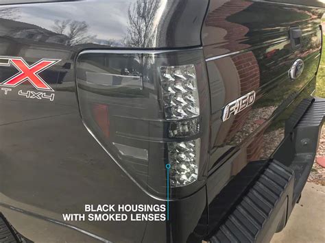 F 150 Led Tail Lights Black Smoked 09 14 F 150 Styleside