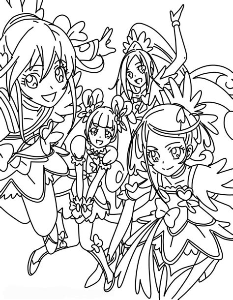 Glitter Force Candy Coloring Pages Sketch Coloring Page