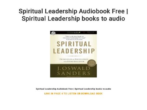 Spiritual Leadership Audiobook Free | Spiritual Leadership books to audio